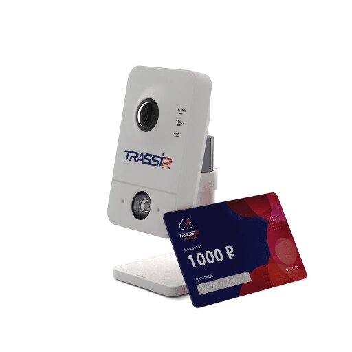 Комплект видеонаблюдения TRASSIR CloudCube1 2 Мп Wi-Fi ИК 10 м