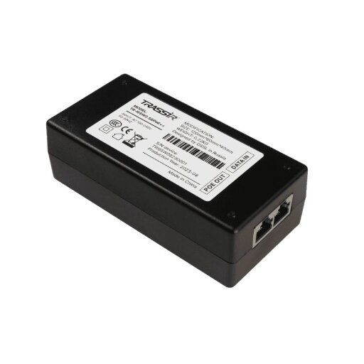 РОЕ инжектор TRASSIR TR-I65W2.5GPoE++ 65Вт 2500 Мбит/с IEEE 802.3af/at/bt