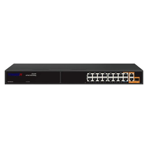 Коммутатор TRASSIR TR-NS11191S-285-16PoE с PoE-бюджетом 285 Вт и защитой 6 кВ