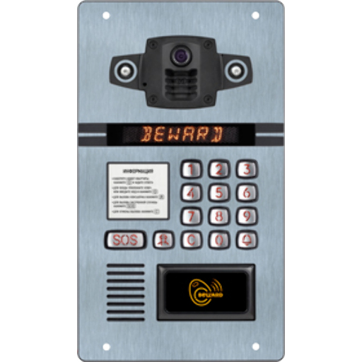 IP вызывная панель Beward DKS850100, IK08, –50 ?С… +60 ?С, Mifare считыватель