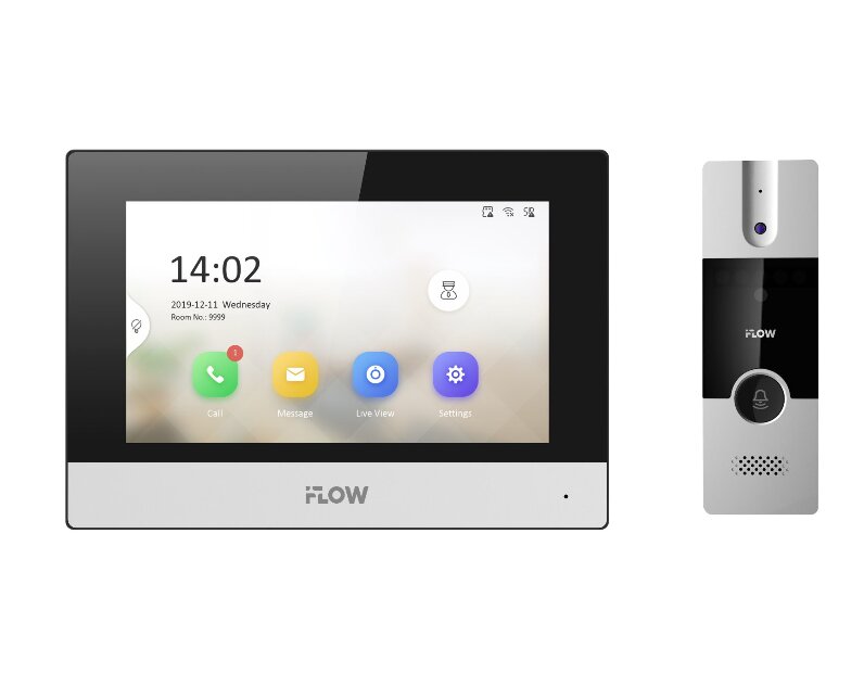Комплект видеодомофона iFlow F-VI-5342H с Wi-Fi и аналоговой панелью