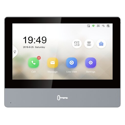 IP монитор видеодомофона iFlow F-VI-3545ISE1 7" IPS экран PoE TF‑карт