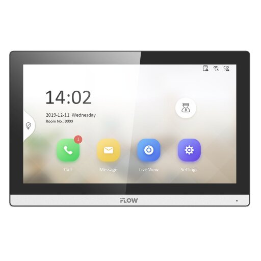 IP монитор видеодомофона iFlow F-VI-3445IPE1 7" экран IP‑подключение PoE