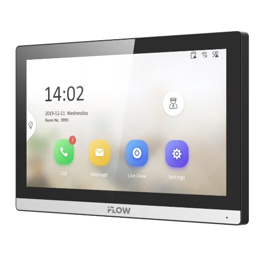 IP монитор видеодомофона iFlow F-VI-3445IPWE1 7" цветной TFT Wi-Fi PoE