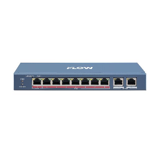 Коммутатор iFlow F-SW-EU410HPOE-V с 8 PoE портами и бюджетом 110 Вт