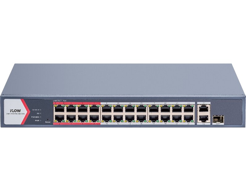 Коммутатор iFlow F-SW-EM426POE-VM/L + 24 PoE портов, 230 Вт бюджет