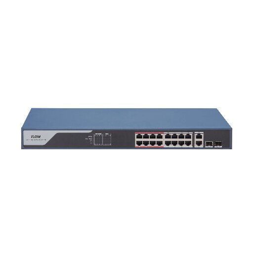 Коммутатор iFlow F-SW-EM418POE-VM, 16 PoE портов, 230 Вт, 9.2 Гбит/с