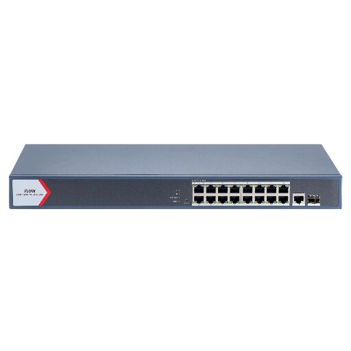 Коммутатор iFlow F-SW-EM618POE-VM, 16 PoE портов, 230 Вт, VLAN, STP, 56 Гбит/с