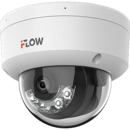 IP камера iFlow F-IC-2482C2MS(4mm) 8Мп с гибридной подсветкой до 30м, IK10