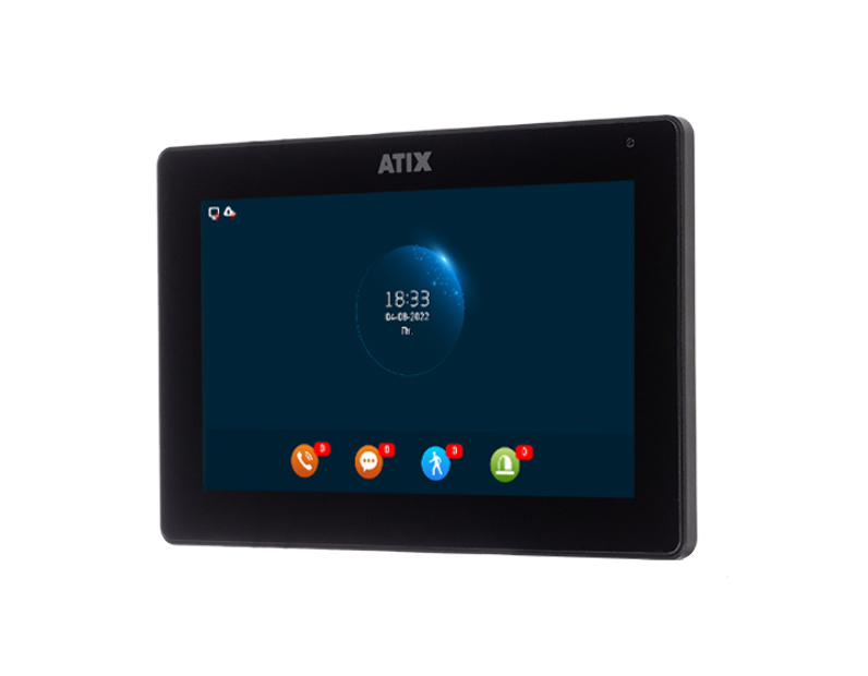 Видеодомофон ATIX AT-I-M721F/IW Black