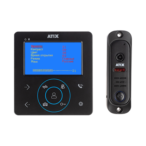 Комплект СVBS домофонии ATIX AT-I-K410C/T Black