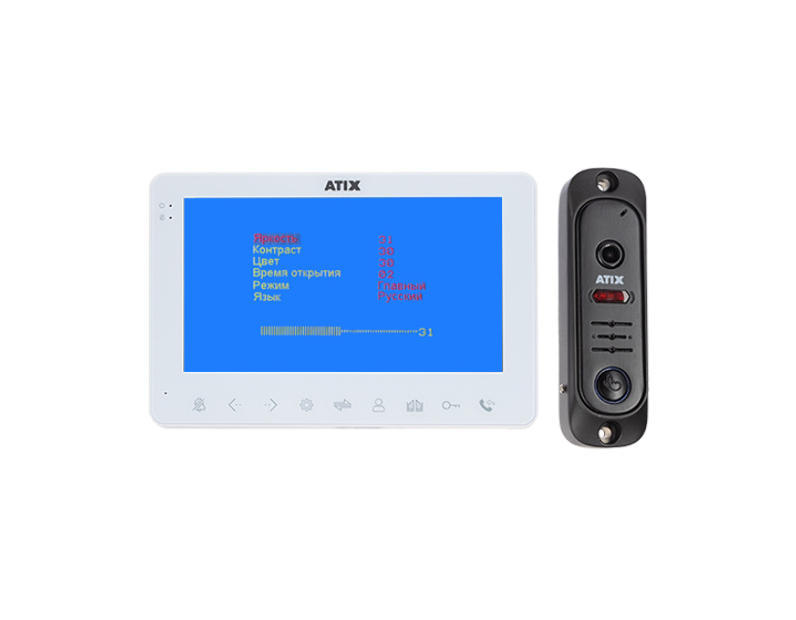 Комплект СVBS домофонии ATIX AT-I-K710C/T White