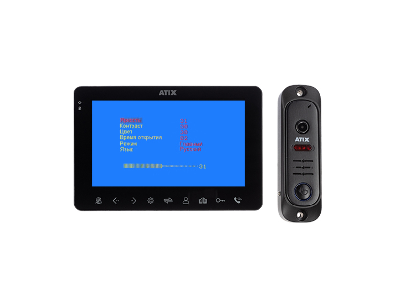 Комплект СVBS домофонии ATIX AT-I-K710C/T Black