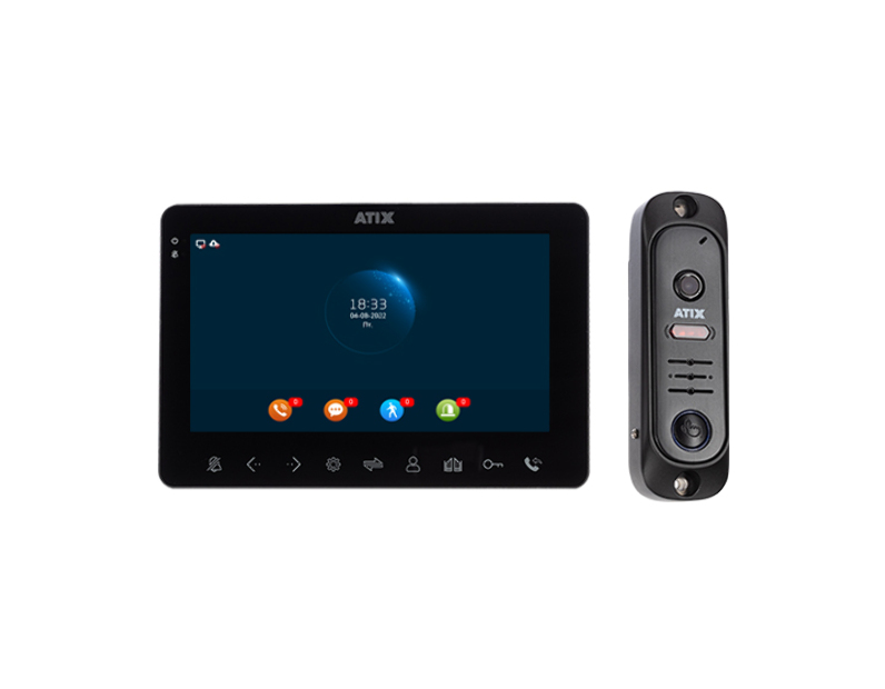 Комплект СVBS домофонии ATIX AT-I-K711C/T Black