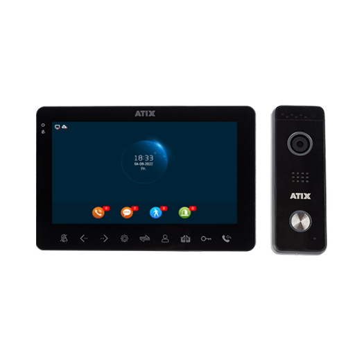 Комплект FHD домофонии ATIX AT-I-K711F/T Black