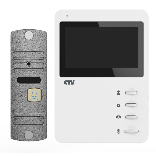Комплект видеодомофона CTV CTV-DP1400N экран 4.3