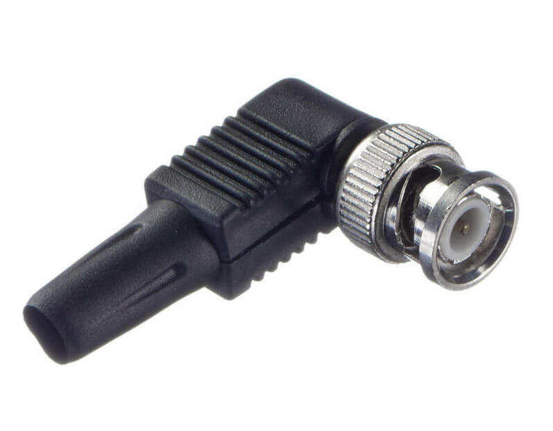 Коннектор BNC-7101B угловой, пластик, цинк Optima Netko 52396