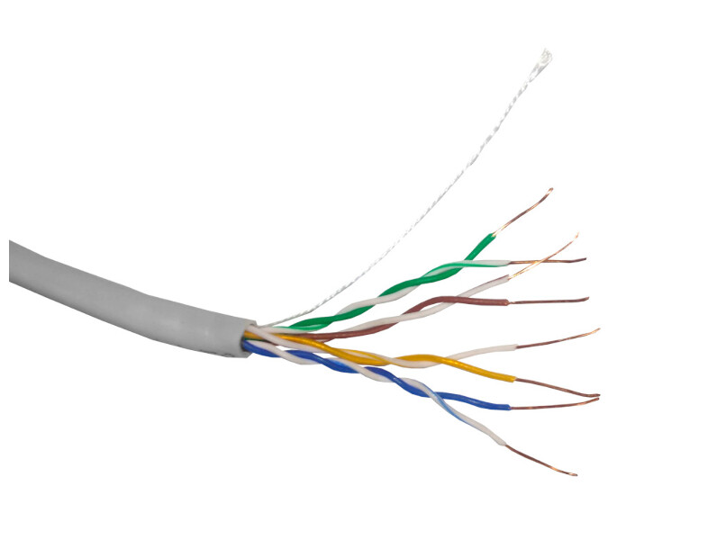 Кабель UTP4 cat.5е, одножильный, 305м, Cu, Проходит Fluke тест, серый, Optima Silver Netko N.UTP-67656.05E.2B