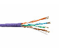 Кабель U/UTP4 cat.5e, 4 пары 24 AWG BC, 305м, нг(А)-HF LSZH - малодымный, не содержащий галогенов; фиолетовый; одножильный, FLUKE TEST, Expert СКС Netko NETKO UTP-3777.05E.9B