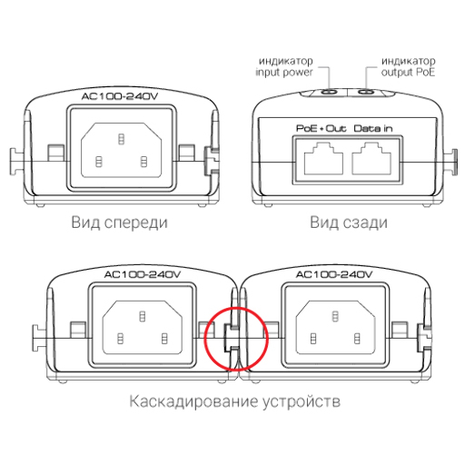 PoE-инжектор  Beward STL-11XPv2