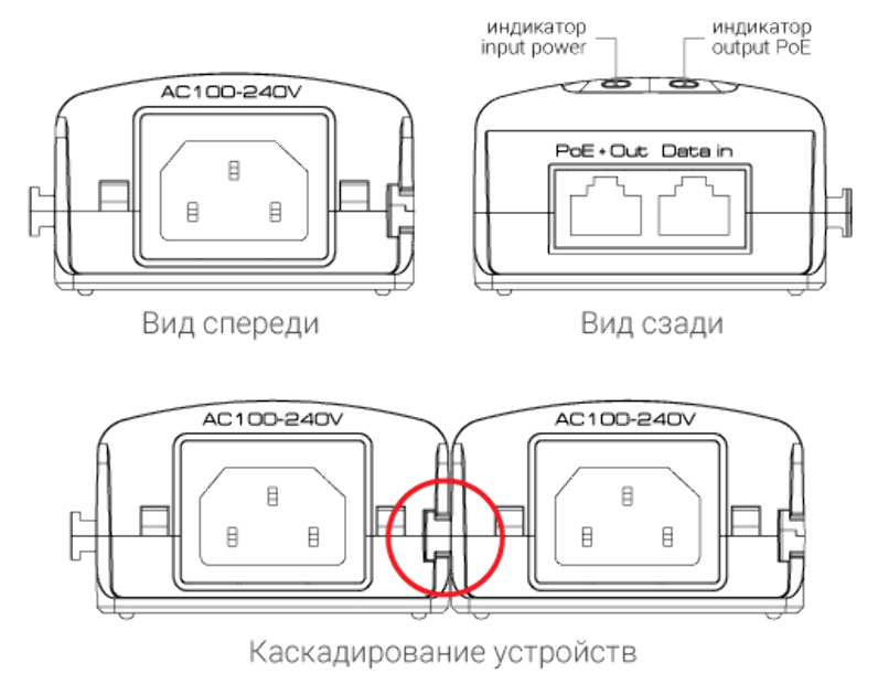 PoE-инжектор  Beward STL-11XPv2