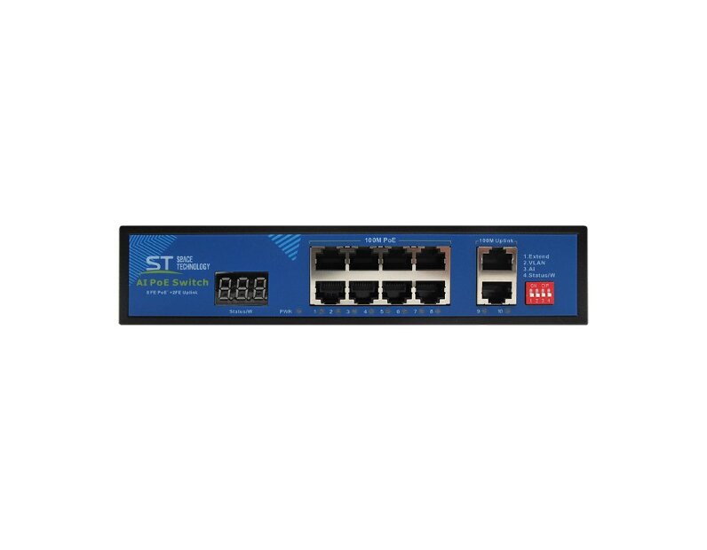 Space Technology ST-S812POE (2M/150W/А/SC) PRO Коммутатор
