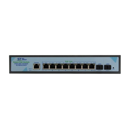 Коммутатор Space Technology ST-S308POE с 8 PoE портами, 120 Вт 00-00098031