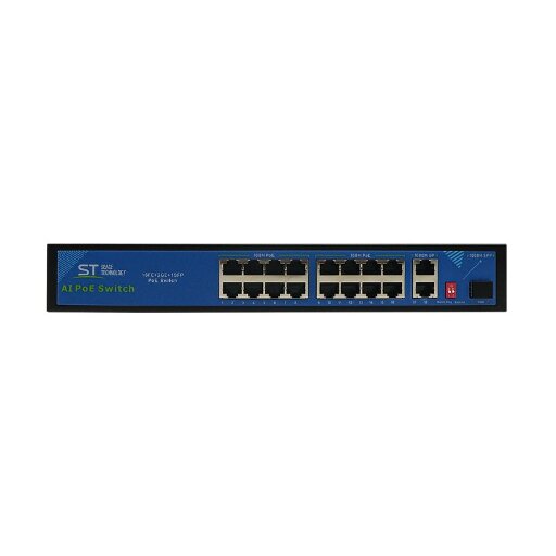 Коммутатор Space Technology ST-S165POE: 16 PoE портов, пассивное охлаждение 00-00094781
