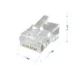 Разъем St-RJ4502 PRO прозрачный