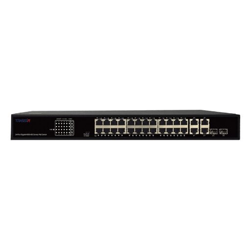 Неуправляемый коммутатор TRASSIR TR-NS14282С-370-24POE с24 PoE портами