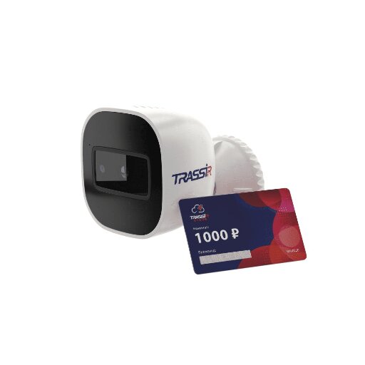 Комплект видеонаблюдения TRASSIR Bullet Wifi 2 Мп Wi-Fi уличная с микрофоном