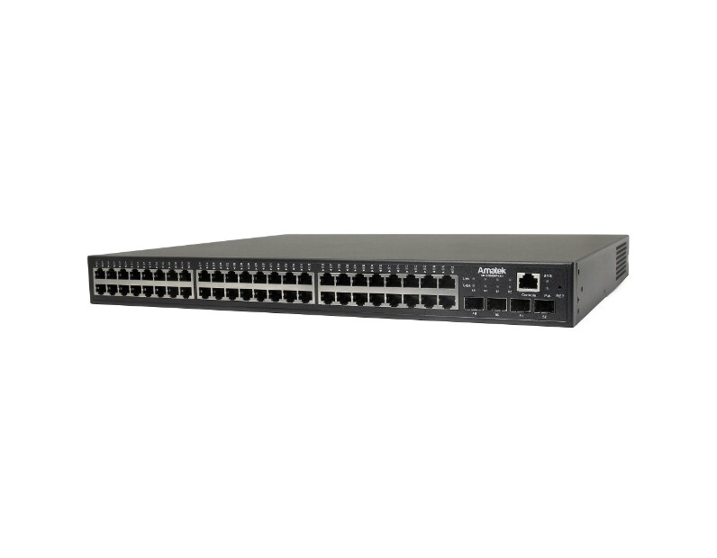 Портовый гигабитный управляемый L2+ коммутатор с HiPoE до 800Вт Amatek AN-SGM52P48D