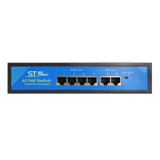 Коммутатор Space Technology ST-S140POE 00-00107517 4 PoE порта 100 Мбит/с резервируемый