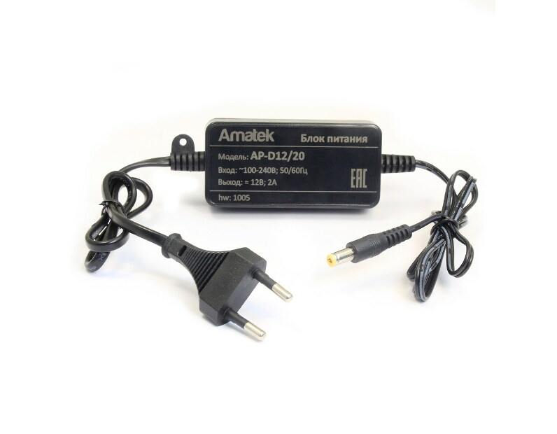 Блок питания 12В / 2А стабилизированный Amatek AP-D12/20