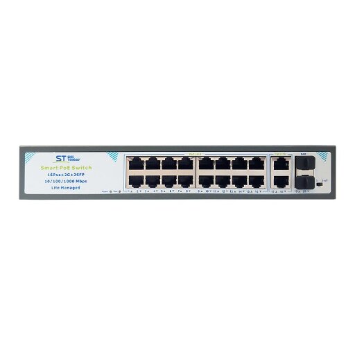 Коммутатор Space Technology ST-S1617POE 00-00113074 16 портов PoE 300 Вт управляемый