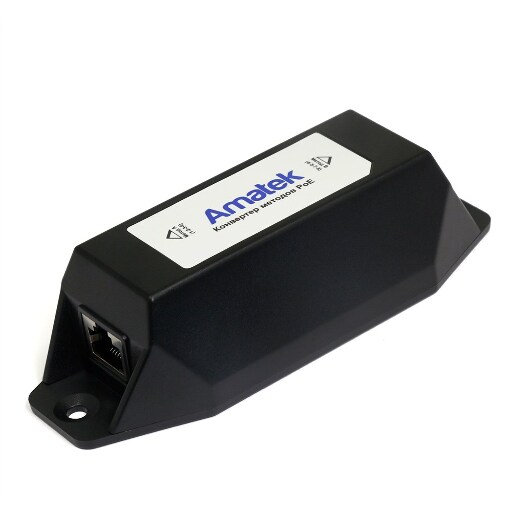 Конвертер методов Amatek AN-PC PoE IEEE 802.3af/at метод А в В