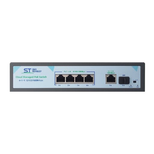 Коммутатор Space Technology ST-S417POE 00-00113807 8 PoE портов 1 SFP управляемый