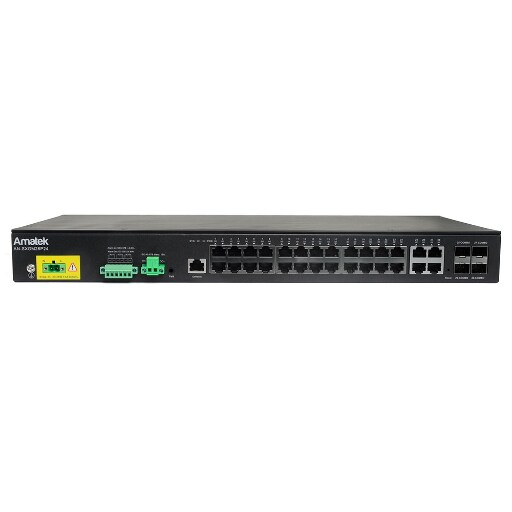 Коммутатор Amatek AN-SXGM28P24 28 портов L2+ управляемый HiPoE 450 Вт