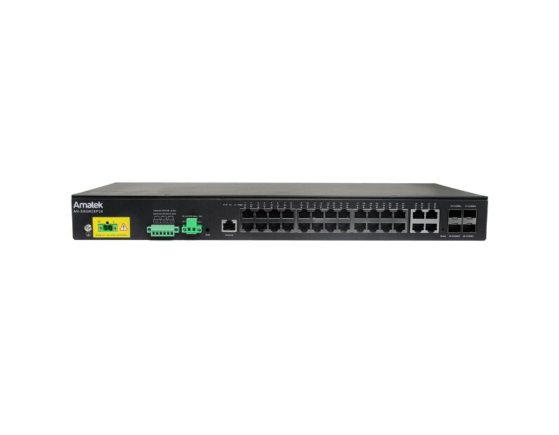 Amatek AN-SXGM28P24 управляемый L2+ коммутатор с HiPoE
