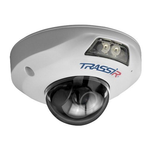 IP камера TRASSIR TR-D4121IR1 v7 2.8 2 Мп мини-купол для улицы с микрофоном