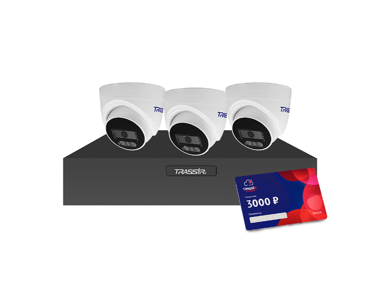 TRASSIR TRLite1106Cloud3000 (3TRLite L2S5) комплект видеонаблюдения